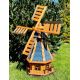 DARLUX Šestihranný zahradní větrný mlýn DARLUX vel.2 vyrobený ze dřeva s vrtulí s kuličkovými ložisky