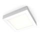 B.K.Licht LED stropní svítidlo přisazené panelové čtvercové 17cm bílé 12W 900lm teplá bílá 3000K