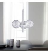 Wofi 6240.03.01.0000 Verre Lustr Halogen 3x20W Chrom / čirý