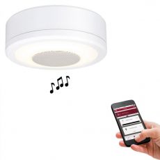 Paulmann 920.96 SmartHome Bluetooth LED Stropní/nástěnné LightSound 6W bílé s reproduktorem, stmívatelné