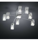 Helestra 83 / 1172.04 / 5002 Mila stropní lampa stropní lampa včetně 9x28W G9 Halo chrom