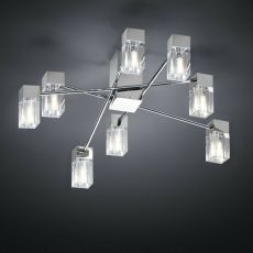 Helestra 83 / 1172.04 / 5002 Mila stropní lampa stropní lampa včetně 9x28W G9 Halo chrom
