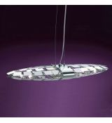 Helestra 86 / 1121.04 ELISA závěsná lampa 8 x 20 W halogenová G4 chromová závěsné svítidlo