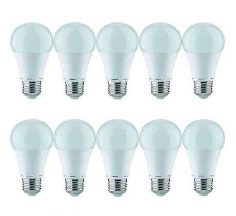 Sada 10 ks Nice Price 3886 LED žárovka 10W lampa E27 teplý bílý opál copy