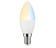 Paulmann 50126 LED Smart Home Zigbee svíčka 5 W laditelná bílá stmívatelná matná E14