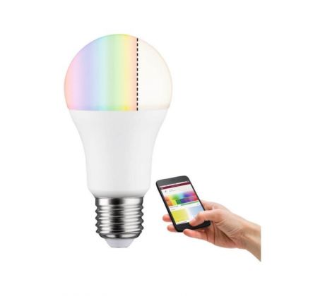 Paulmann 50124 LED Smart Home Zigbee 9,3 W stmívatelná žárovka E27 RGBW+ matná