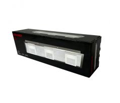 Briloner LED nástěnné a stropní svítidlo stříbrné 44cm 3 x 5W 1200lm teplá bílá 3000K 3532-031