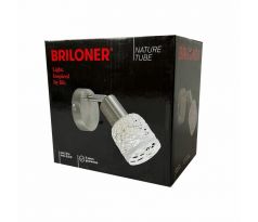 Briloner nástěnné svítidlo stropní světlo bodové matný nikl max. 5,5W E14 otočné bez žárovky 2826-012
