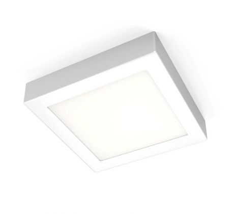 B.K.Licht LED stropní svítidlo přisazené panelové čtvercové 17cm bílé 12W 900lm teplá bílá 3000K