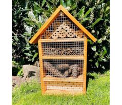 Darlux hmyzí hotel velikost L pro hnízdění divokých včel dřevěný hmyzí domeček hnědá