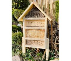 Darlux hmyzí hotel velikost L pro hnízdění divokých včel dřevěný hmyzí domeček hnědá Natur