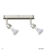 PAULMANN 600.58 DECO BASIC BODOVKOVÁ RAMPA 2 X 40W HALOGENOVÉ STROPNÍ/NÁSTĚNNÉ BODOVKOVÉ SVÍTIDLO 230V GZ10