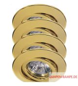 PAULMANN 989.18 QUALITY LINE HALOGENOVÉ BODOVKOVÉ STROPNÍ SVÍTIDLO ZLATÁ 4 X 50W 230V GU10