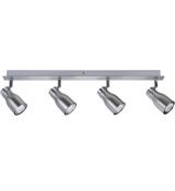 PAULMANN 665.86 MELI BODOVKOVÉ STROPNÍ/NÁSTĚNNÉ SVÍTIDLO ENERGY SAVER  4x8W NICKEL GU10 230V