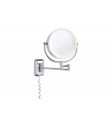 PAULMANN 703.49 BELA ZRCADLA NÁSTĚNNÉ SVÍTIDLO, IP44 40W, E14, 230V, S VYPÍNAČEM