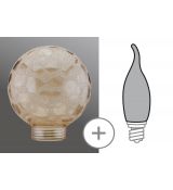 PAULMANN 875.58 MINIHALOGEN GLOBE 60 KROKO/GOLD DEKO KRYT/SKLO
