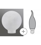 PAULMANN 875.59 MINIHALOGEN GLOBE 60 DEKO KRYT/SKLO SNĚHOVÉ KRISTALY