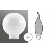 PAULMANN 875.75 MINIHALOGEN GLOBE 60 OPÁL DEKO KRYT/SKLO