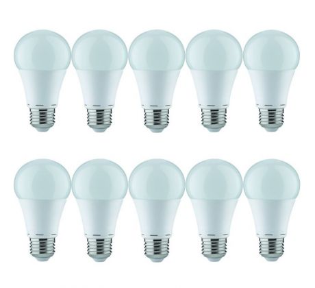 Sada 10 ks Nice Price 3886 LED žárovka 10W lampa E27 teplý bílý opál copy