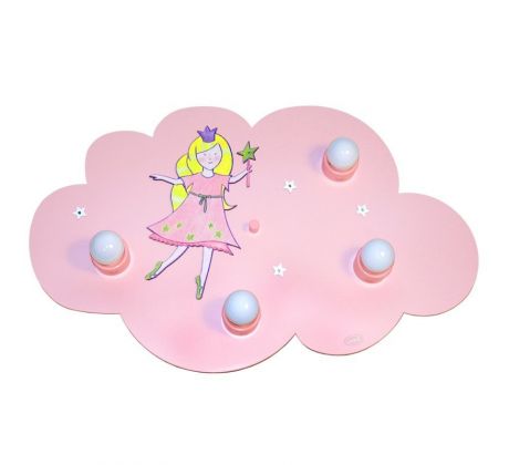 Waldi 65106.0 Dela dětské světlo Princess rosé max 4x40W bez žárovky