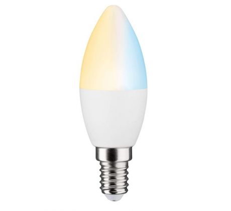 Paulmann 50126 LED Smart Home Zigbee svíčka 5 W laditelná bílá stmívatelná matná E14