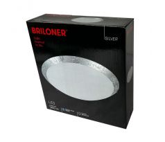 Briloner LED nástěnné a stropní svítidlo bílé/stříbrné kulaté Ø30cm 8,4W 900lm neutrální bílá 4000K 3331-014