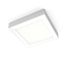 B.K.Licht LED stropní svítidlo přisazené panelové čtvercové 17cm bílé 12W 900lm teplá bílá 3000K