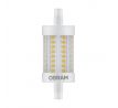 Osram LED žárovka Star Line 78mm 8W = 75W R7s čirá FS teplá bílá 2700K STMÍVATELNÉ