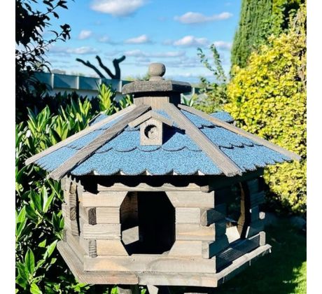 Darlux Ptačí budka dřevěná tmavě hnědá velikost XL, možno dokoupit stojan