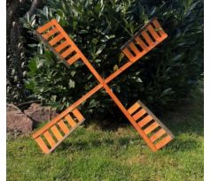 Vrtule k větrnému mlýnu, dřevěná, velikost 95 cm, sada 2 ks / 4 ramena, DARLUX