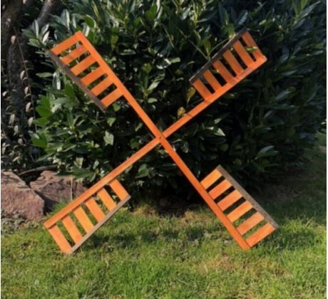 Vrtule k větrnému mlýnu, dřevěná, velikost 95 cm, sada 2 ks / 4 ramena, DARLUX