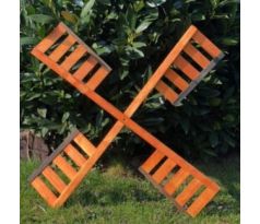 Vrtule k větrnému mlýnu, dřevěná, velikost 68 cm, sada 2 ks / 4 ramena, DARLUX