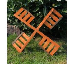 Vrtule k větrnému mlýnu, dřevěná, velikost 51 cm, sada 2 ks / 4 ramena, DARLUX