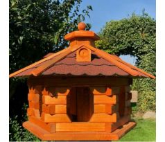 Darlux Ptačí budka dřevěná velikost L, možno dokoupit stojan červená